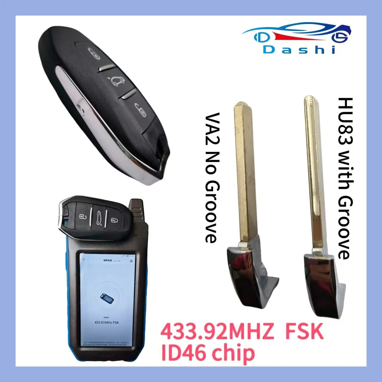 Da Shi NEW Smart Keyless Go Remote Key 433Mhz For Peugeot 308 408 508 5008 Citroen C4 C4L DS4 DS5 4A ID46 434MHz Keyless
Da Shi NEW Smart Keyless Go Remote Key 433Mhz For Peugeot 308 408 508 5008 Citroen C4 C4L DS4 DS5 4A ID46 434MHz Keyless