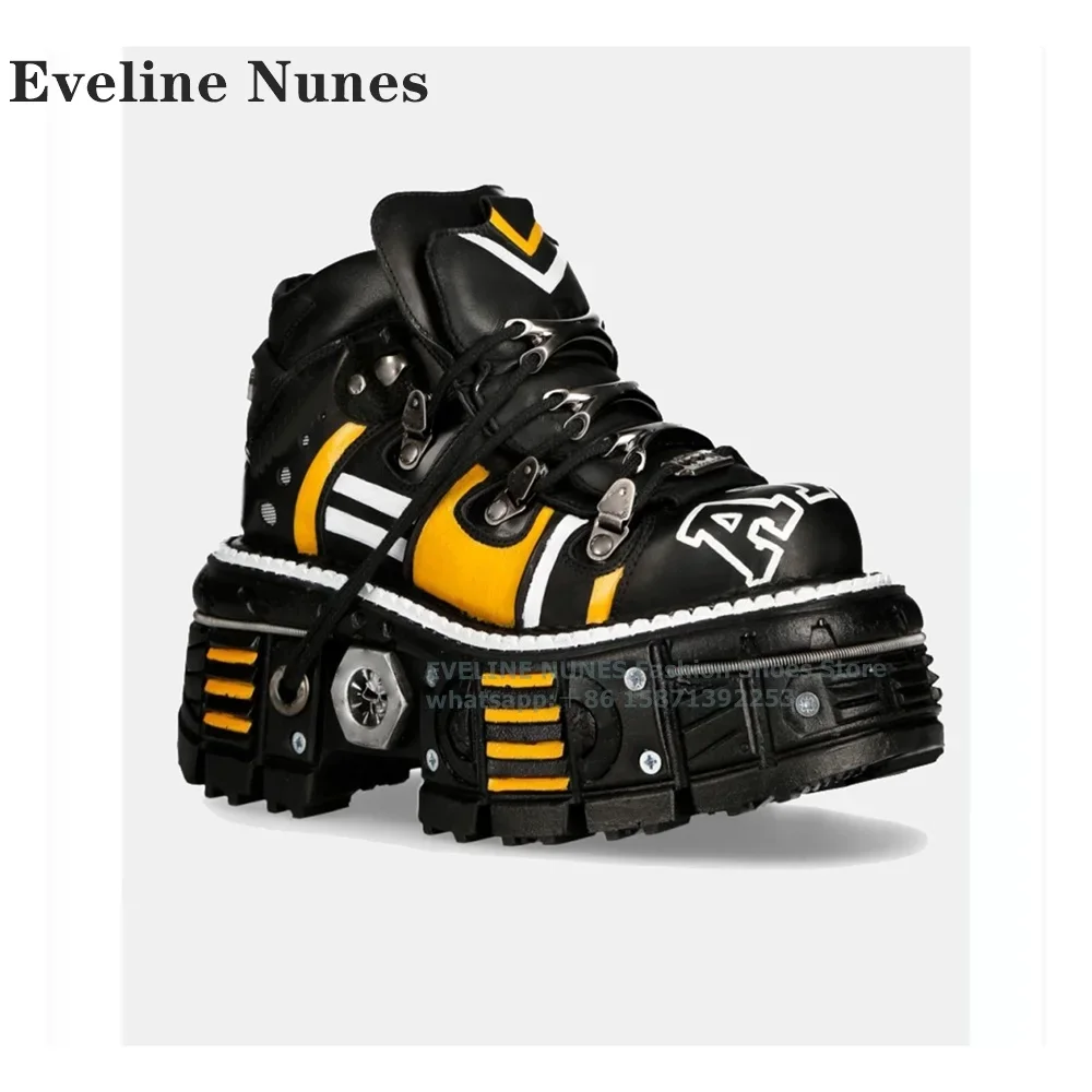 Graffiti Print Platform Punk Ankle Boots 2024 Winter Round Toe Height Increasing Metal Decoration Rivet Punk Chunky Sneakers
Graffiti Print Platform Punk Ankle Boots 2024 Winter Round Toe Height Increasing Metal Decoration Rivet Punk Chunky Sneakers