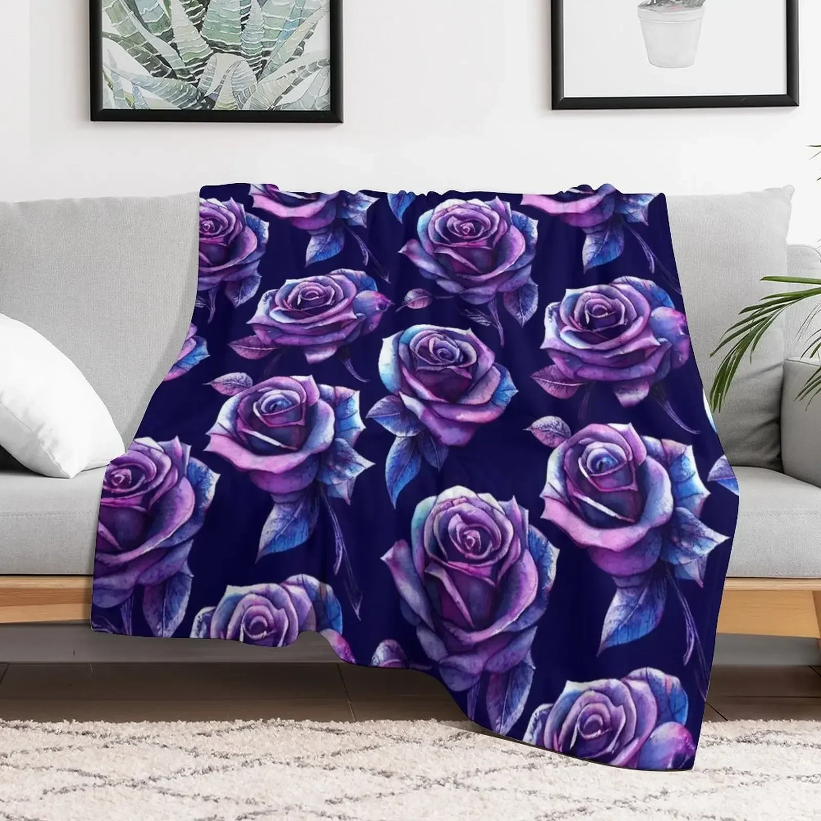 Dark watercolor rose pattern design Throw Blanket Luxury Designer Moving Picnic Blankets
Dark watercolor rose pattern design Throw Blanket Luxury Designer Moving Picnic Blankets
