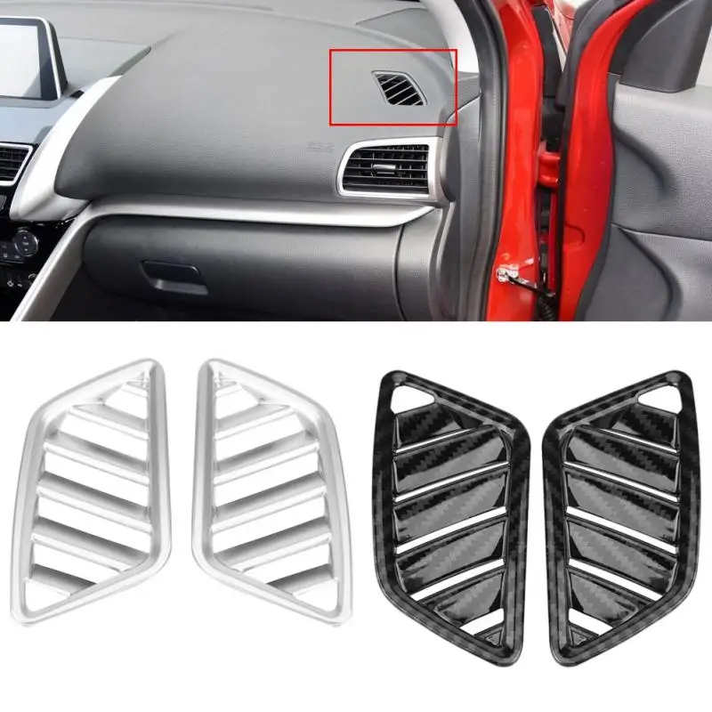 New 2Pcs Car Interior Upper Air Vent Outlet Cover Trim for Mitsubishi Eclipse Cross 2017-2018 Silver/Carbon Fiber
New 2Pcs Car Interior Upper Air Vent Outlet Cover Trim for Mitsubishi Eclipse Cross 2017-2018 Silver/Carbon Fiber
