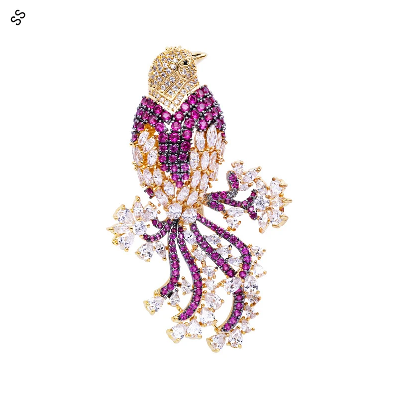 Ethnic Style Upscale Vintage Corsage Pins Colored Zircon Animal Bird Suit Jacket Gift Accessories Female Magpie Brooch
Ethnic Style Upscale Vintage Corsage Pins Colored Zircon Animal Bird Suit Jacket Gift Accessories Female Magpie Brooch