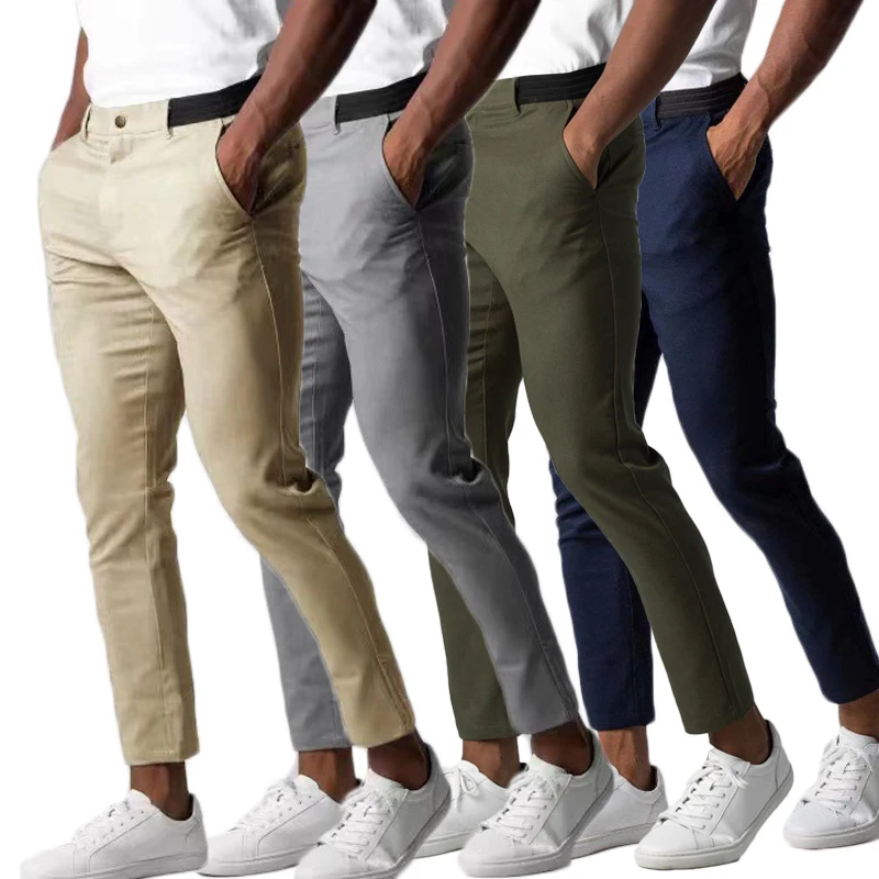 New Men's Casual Work Pants Business Cotton Trousers Spring Autumn Solid Color Pants Elegant Slim Fit Versatile Long Pants Male
New Men's Casual Work Pants Business Cotton Trousers Spring Autumn Solid Color Pants Elegant Slim Fit Versatile Long Pants Male