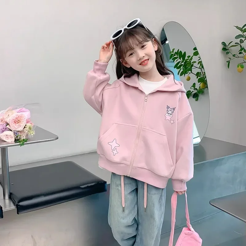 Girly Heart Kuromi Kawaii Anime MINISO Long Sleeve Hoodie Coat Cute Cartoon Foreign Fashion Children Sports Shirt Clothes Gifts
Girly Heart Kuromi Kawaii Anime MINISO Long Sleeve Hoodie Coat Cute Cartoon Foreign Fashion Children Sports Shirt Clothes Gifts