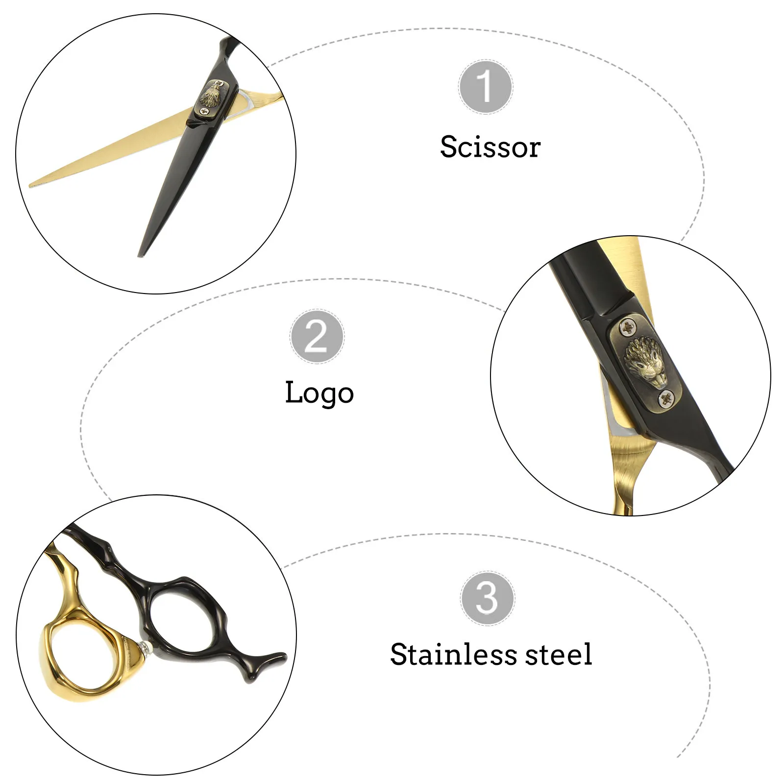 1Pcs Stainless Steel Scissors Corrosion Resistant Hairdressing Shear Firm Structure for Professional Barber Use
1Pcs Stainless Steel Scissors Corrosion Resistant Hairdressing Shear Firm Structure for Professional Barber Use