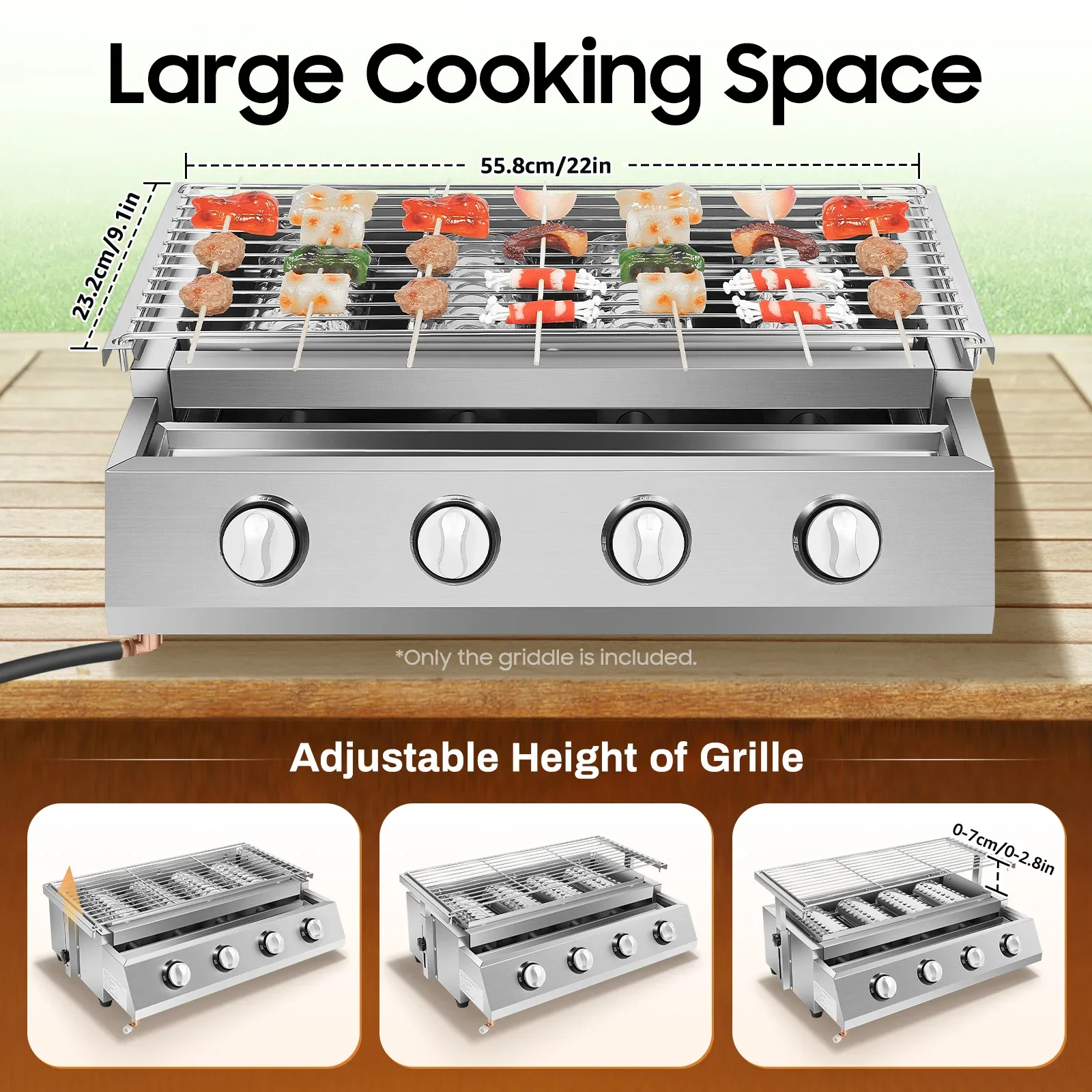 BBQ Propane Gas Grill Smoke-Free, Fast Heating, Large Cooking Area, Easy to Clean for Outdoor Gatherings
BBQ Propane Gas Grill Smoke-Free, Fast Heating, Large Cooking Area, Easy to Clean for Outdoor Gatherings