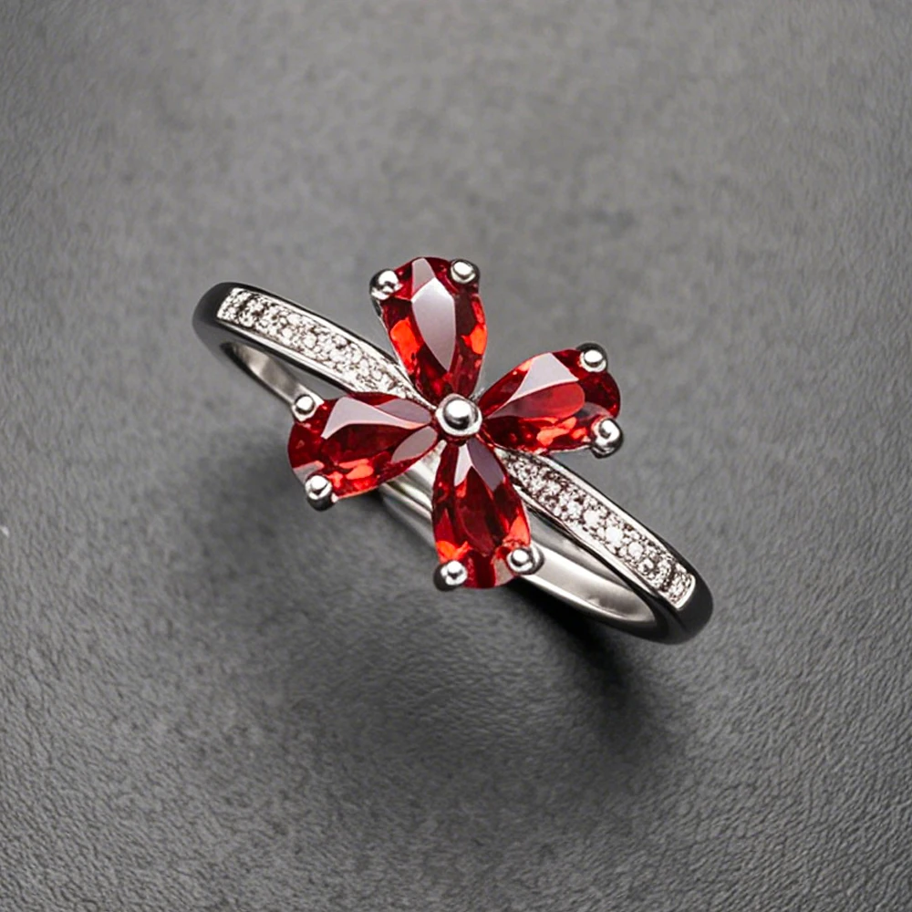 Trendy Natural Garnet Citrine Adjustable Rings Gemstone Pear 4*6mm for Women Lady Party Wedding Fine Jewelry Gift
Trendy Natural Garnet Citrine Adjustable Rings Gemstone Pear 4*6mm for Women Lady Party Wedding Fine Jewelry Gift