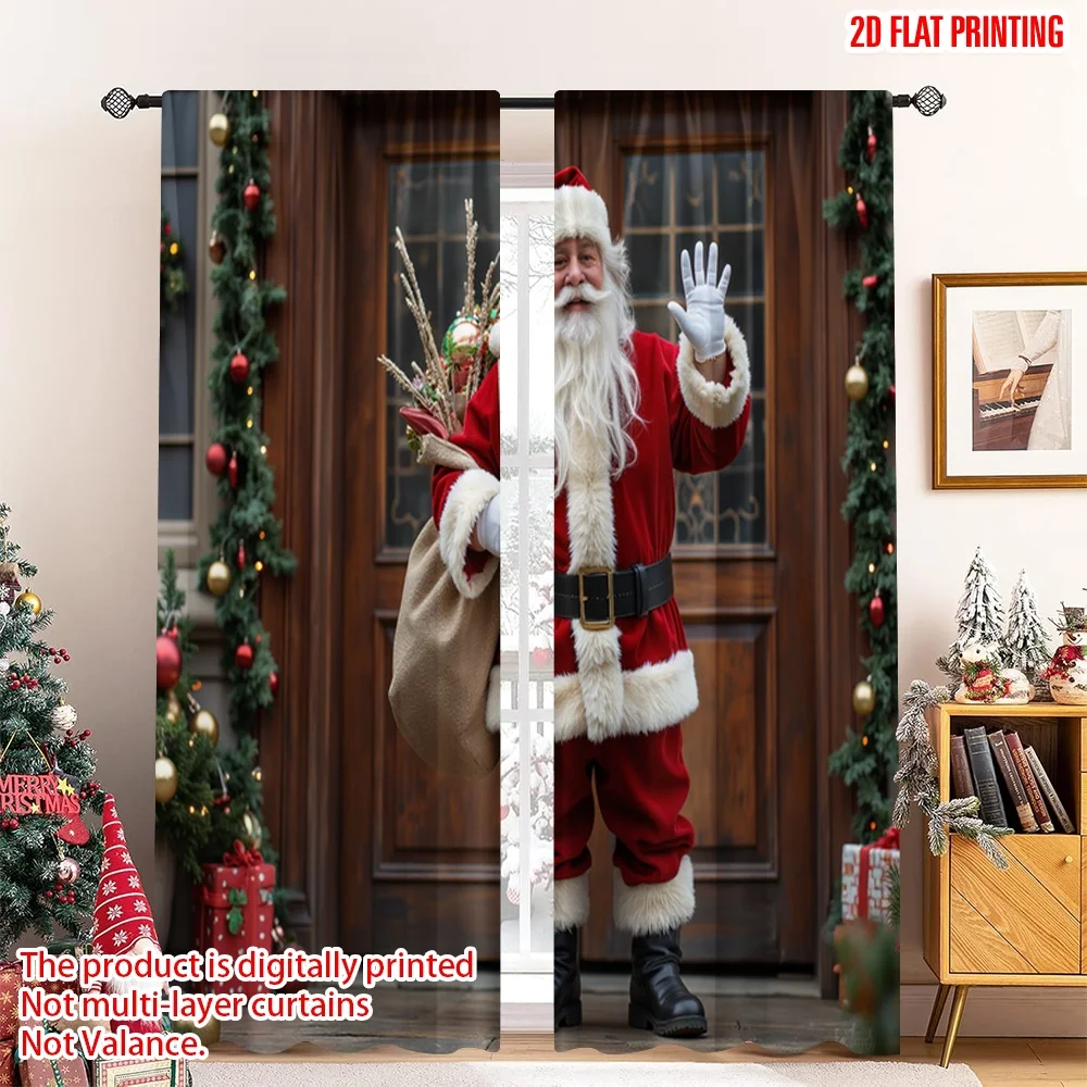 2pcs 2D flat printing Christmas Curtains Santa Claus Christmas Festive Season_a Fabric Without Electricity Festive Holiday Use
2pcs 2D flat printing Christmas Curtains Santa Claus Christmas Festive Season_a Fabric Without Electricity Festive Holiday Use