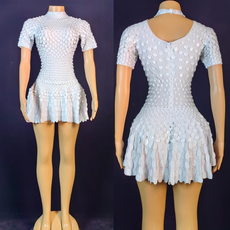 Fashion Party Clothing White Sequins Jazz Dance Dresses Women Group Gogo Dance Costume Stage Performance Rave Outfit XS7265
Fashion Party Clothing White Sequins Jazz Dance Dresses Women Group Gogo Dance Costume Stage Performance Rave Outfit XS7265