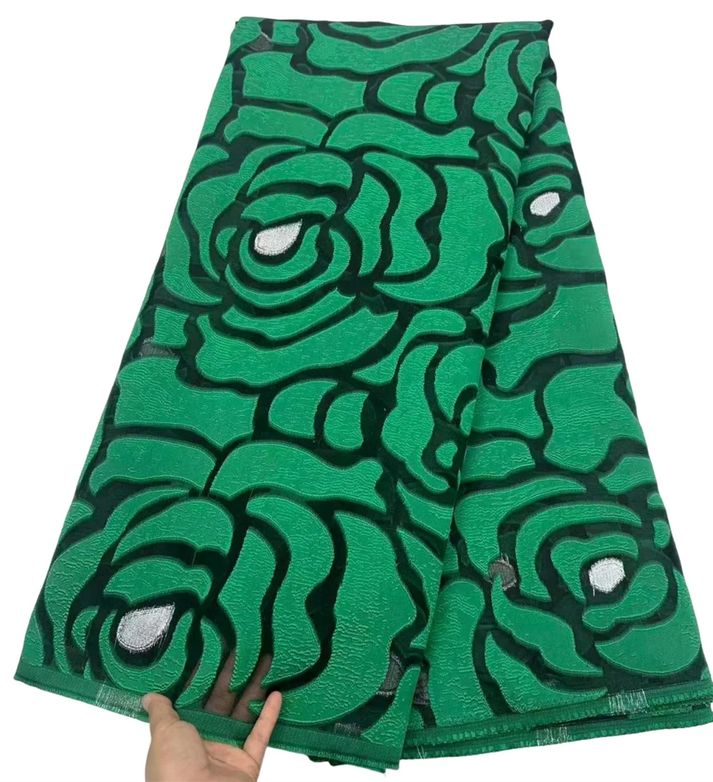 5 Yards Brocade Jacquard Lace Fabric 2026 High Quality African Net Lace Nigerian Gold Lace Fabric For Wedding Dress White Green
5 Yards Brocade Jacquard Lace Fabric 2026 High Quality African Net Lace Nigerian Gold Lace Fabric For Wedding Dress White Green