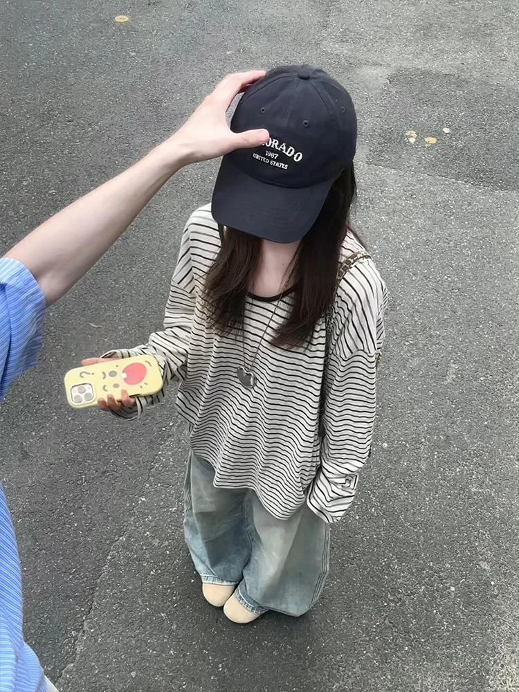 Свободная женская футболка Long Sve в полоску Base irt, повседневная свободная посадка, ранняя осень, удобный дышащий топ
Свободная женская футболка Long Sve в полоску Base irt, повседневная свободная посадка, ранняя осень, удобный дышащий топ