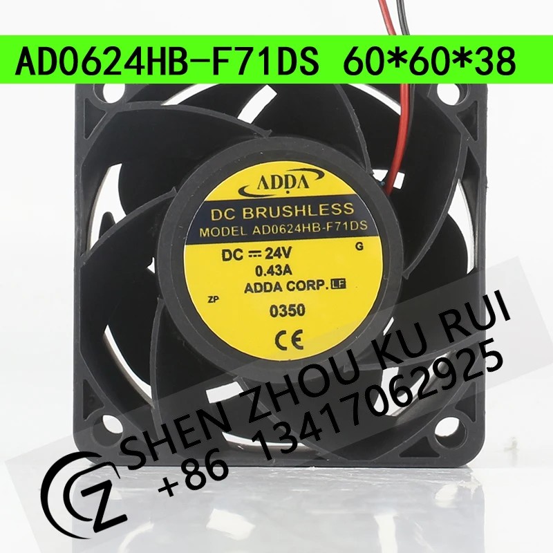 ADDA 12V 48V DC 24V 0.43A AC EC 6038 6CM Quiet axial flow lithium battery Large air volume AD0624HB-F71DS cooling fan
ADDA 12V 48V DC 24V 0.43A AC EC 6038 6CM Quiet axial flow lithium battery Large air volume AD0624HB-F71DS cooling fan