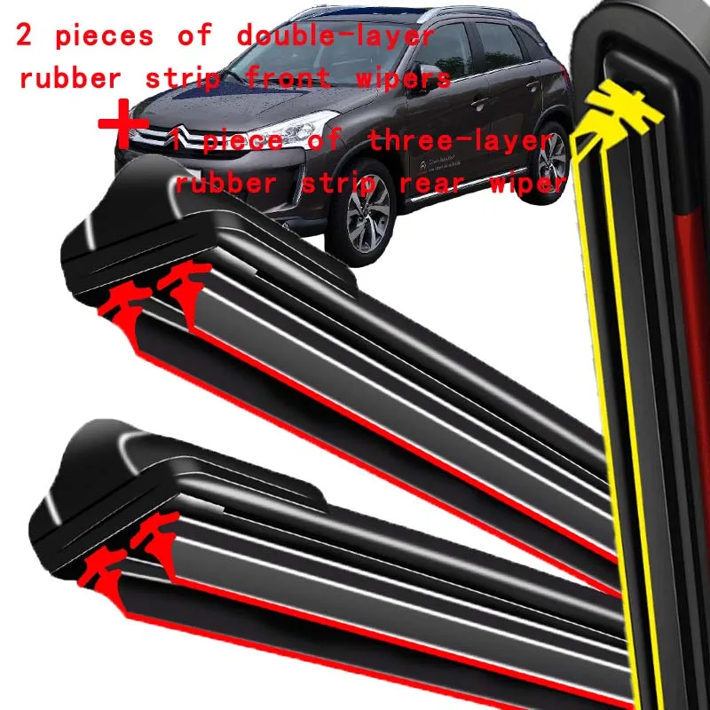 For Citroen C4 Aircross 2012-2017 2013 2014 2015 Wiper Front&Rear Wiper Blades Windshield Windscreen Window Brushes 24"+21"+10"
For Citroen C4 Aircross 2012-2017 2013 2014 2015 Wiper Front&Rear Wiper Blades Windshield Windscreen Window Brushes 24"+21"+10"