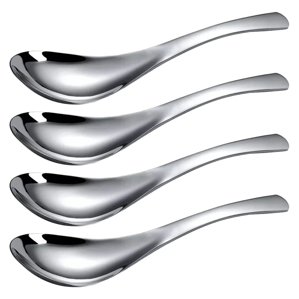 4 Pcs Stainless Steel Spoon Spoons Ramen Soup Cereal Dessert Asian Chinese Coffee Child
4 Pcs Stainless Steel Spoon Spoons Ramen Soup Cereal Dessert Asian Chinese Coffee Child