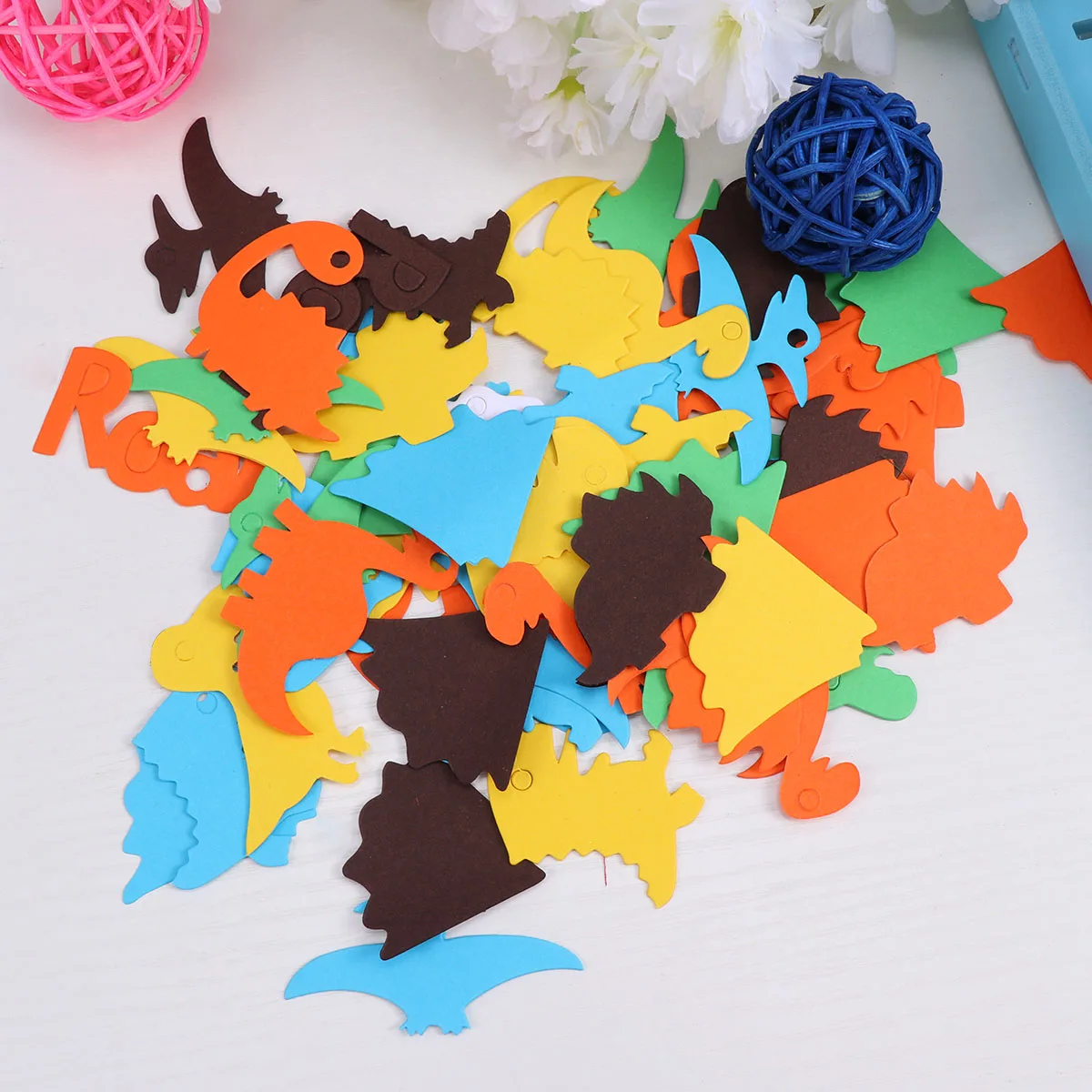 Delightful Cartoon Dinosaur Confetti Colorful Charming Celebration Table Confetti 
Delightful Cartoon Dinosaur Confetti Colorful Charming Celebration Table Confetti