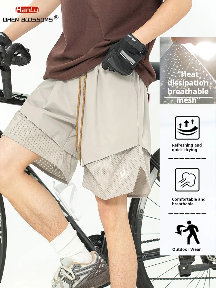 2025 Summer Men's Mesh Sports Shorts Panelled Design Split Hem Breathable Elastic Waist Loose Fit Casual Activewear Streetwear
2025 Summer Men's Mesh Sports Shorts Panelled Design Split Hem Breathable Elastic Waist Loose Fit Casual Activewear Streetwear