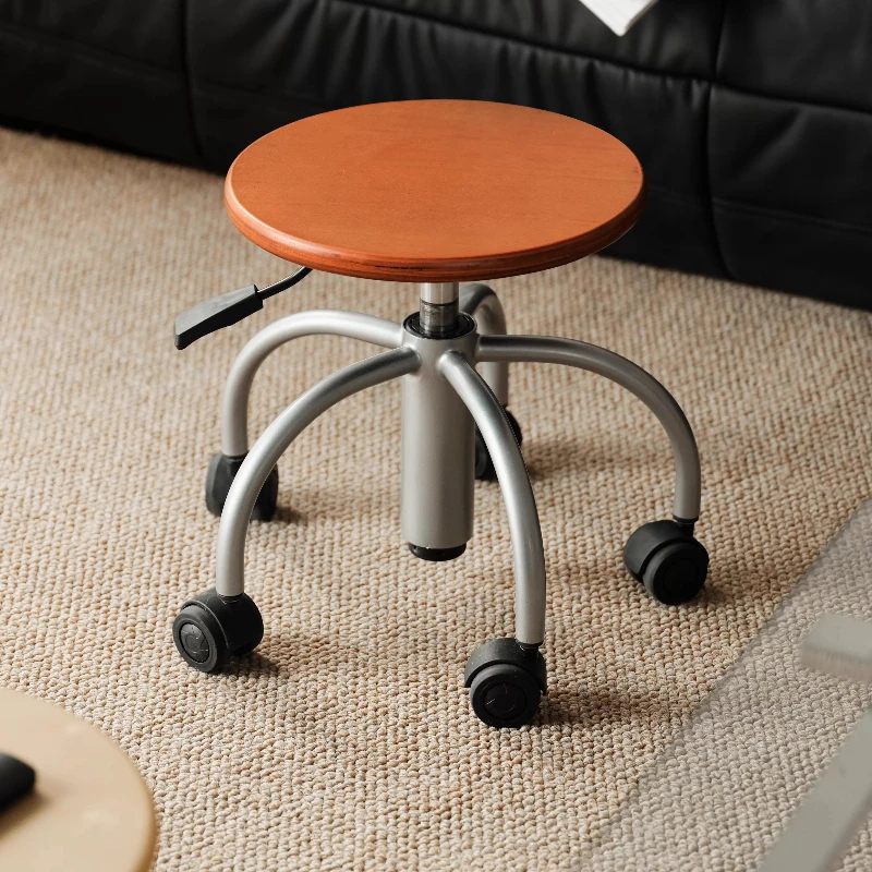 Solid Wood Swivel Stool, Silent Caster, 100kg Capacity, Birch Marine Plywood Seat, Portable, Mid Century,Toddler Walker for Home
Solid Wood Swivel Stool, Silent Caster, 100kg Capacity, Birch Marine Plywood Seat, Portable, Mid Century,Toddler Walker for Home