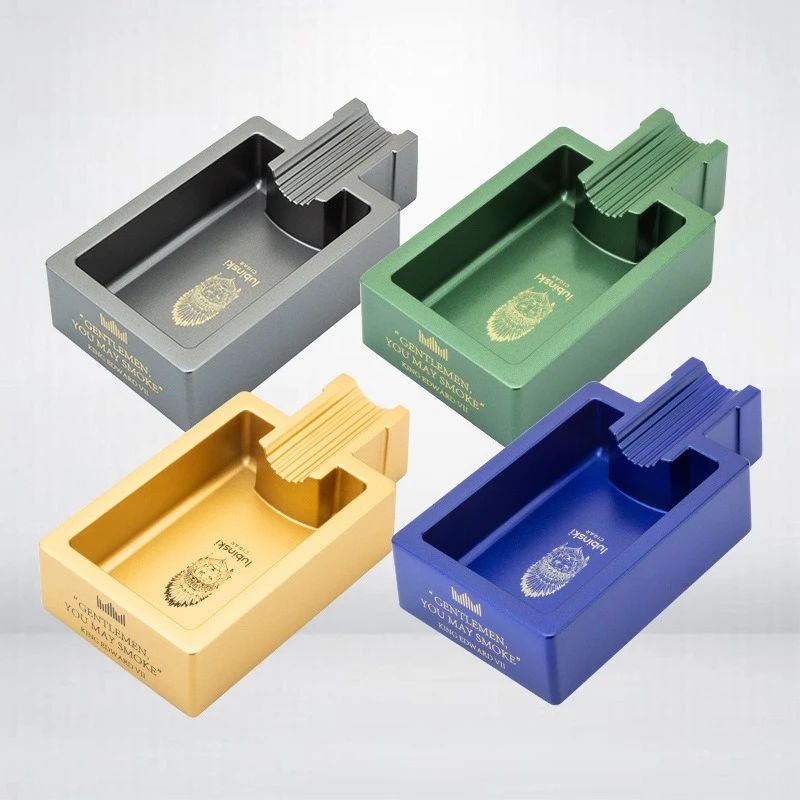 Cigar ashtray zinc alloy electroplating pattern large capacity portable single slot cigar tank
Cigar ashtray zinc alloy electroplating pattern large capacity portable single slot cigar tank