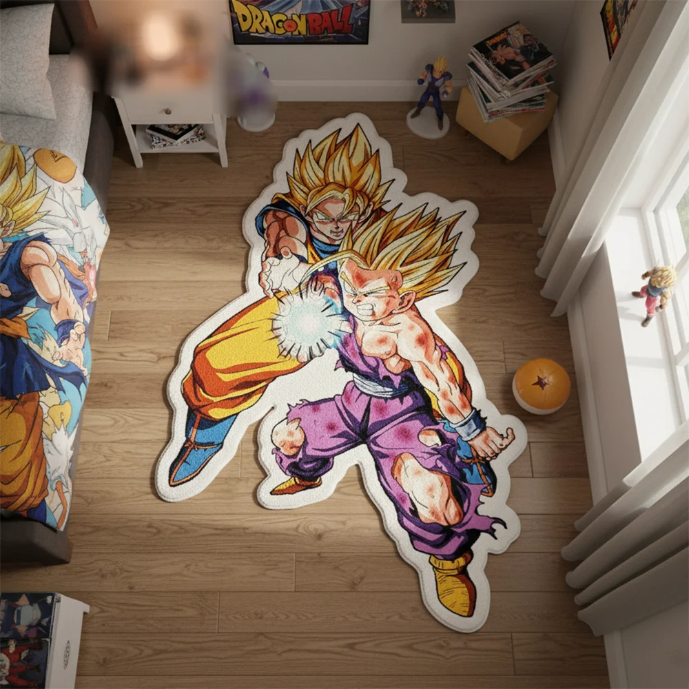 Dragon Ball Z Goku & Gohan Father-Son Kamehameha Anime Area Rug - 3D Print Soft Anti-Slip Floor Mat for Gaming Room Decor
Dragon Ball Z Goku & Gohan Father-Son Kamehameha Anime Area Rug - 3D Print Soft Anti-Slip Floor Mat for Gaming Room Decor