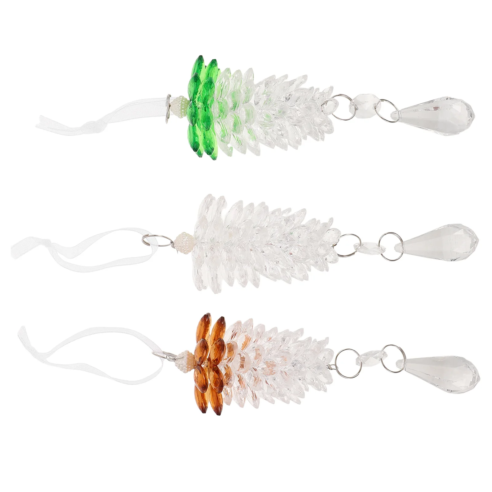 3Pcs Acrylic Pine Cone Ornaments Transparent Crystal Hanging Decor for Christmas Tree Holiday Decorations Shatterproof Pinecones
3Pcs Acrylic Pine Cone Ornaments Transparent Crystal Hanging Decor for Christmas Tree Holiday Decorations Shatterproof Pinecones