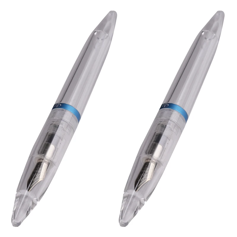 2Pcs 0.5Mm Nib Fountain Pen With Eyedropper High Capacity Transparent Pens Office School Supplies Blue
2Pcs 0.5Mm Nib Fountain Pen With Eyedropper High Capacity Transparent Pens Office School Supplies Blue