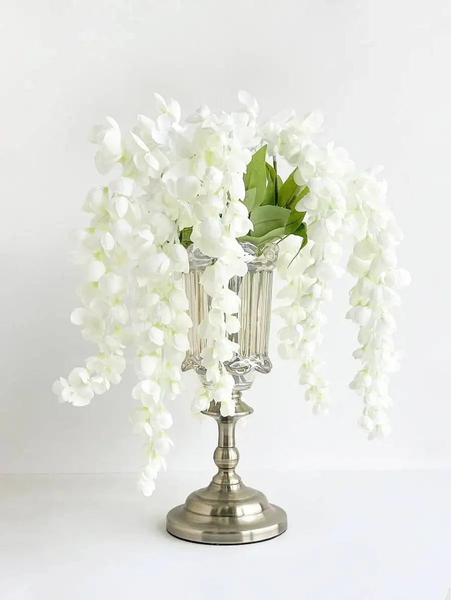 1pc/3pcs Artificial Wisteria Flower Silk Fake Wisteria Vine Plastic Hanging Flower For Home Garden Party Wedding Decor
1pc/3pcs Artificial Wisteria Flower Silk Fake Wisteria Vine Plastic Hanging Flower For Home Garden Party Wedding Decor