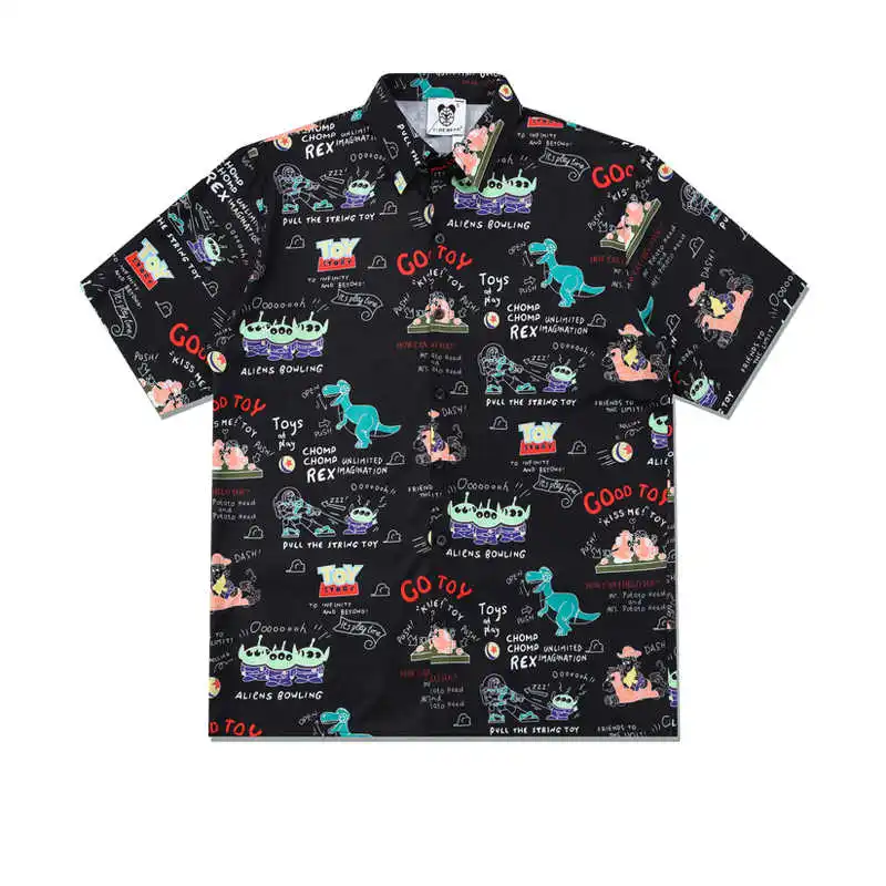 Summer Casual Fun Cartoon Print Thin Beach Vacation Short Sleeved Shirt for Men and Women Loose Plus Size Couple Shirt
Summer Casual Fun Cartoon Print Thin Beach Vacation Short Sleeved Shirt for Men and Women Loose Plus Size Couple Shirt