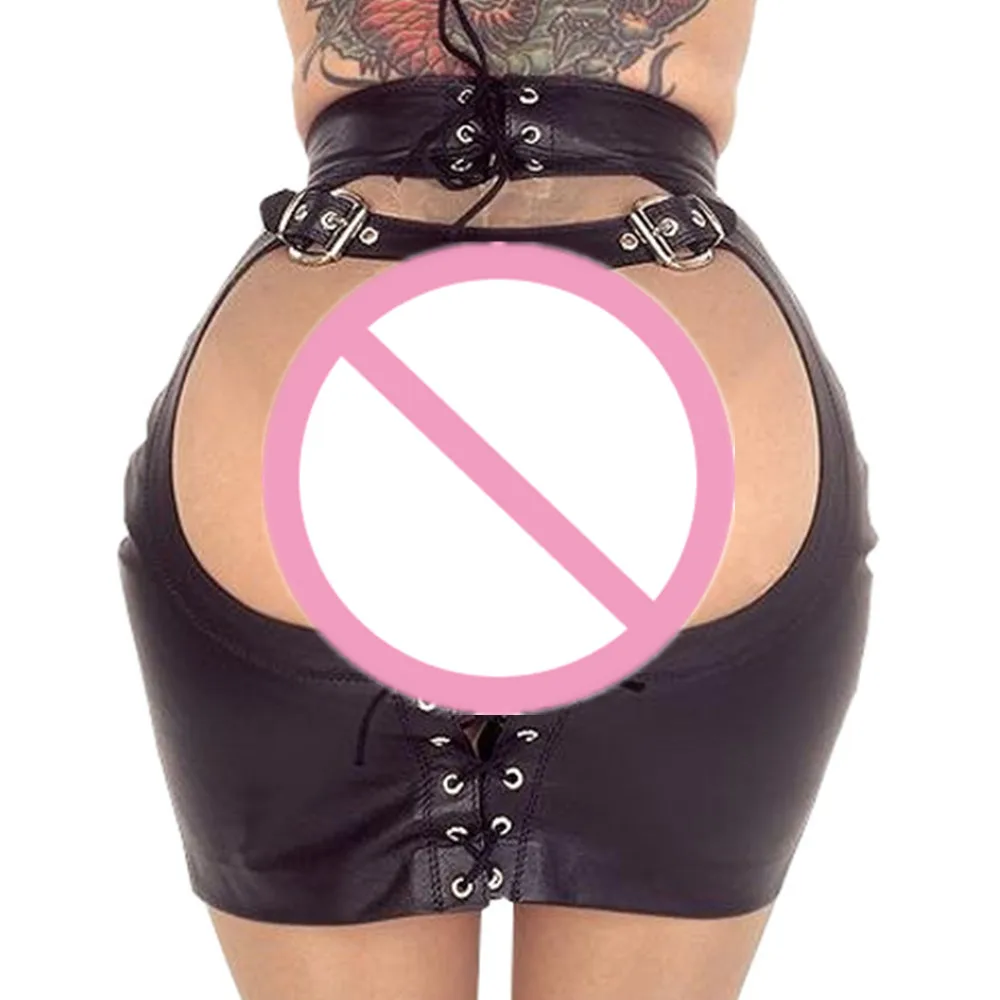 S-XXL Women Sexy Black Hot PU Leather Lace-Up Open Hip Bondage Skirts Exotic Night Club Fetish Spanking Skirt
S-XXL Women Sexy Black Hot PU Leather Lace-Up Open Hip Bondage Skirts Exotic Night Club Fetish Spanking Skirt