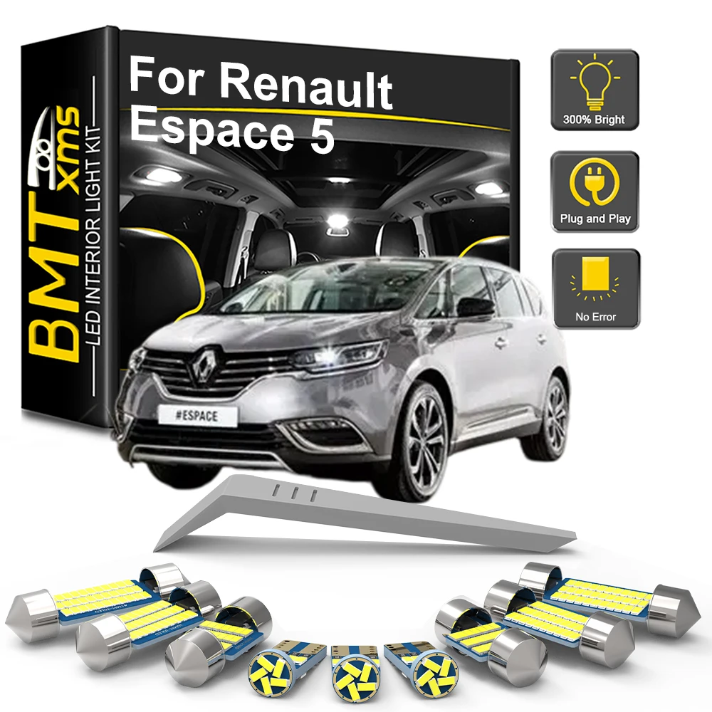 5/9/15PCS LED Interior Light Bulb Kit For Renault Espace 5 2015 2016 2017 2018 2019 2020 2021 2022 2023 LED Car Dome Trunk Lamp
5/9/15PCS LED Interior Light Bulb Kit For Renault Espace 5 2015 2016 2017 2018 2019 2020 2021 2022 2023 LED Car Dome Trunk Lamp