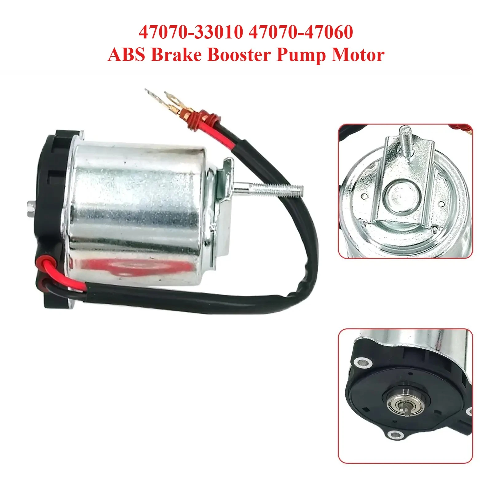 ABS Brake Booster Pump Motor for Toyota Camry Avalon Hybrid 47070-33010 47070-47060
ABS Brake Booster Pump Motor for Toyota Camry Avalon Hybrid 47070-33010 47070-47060