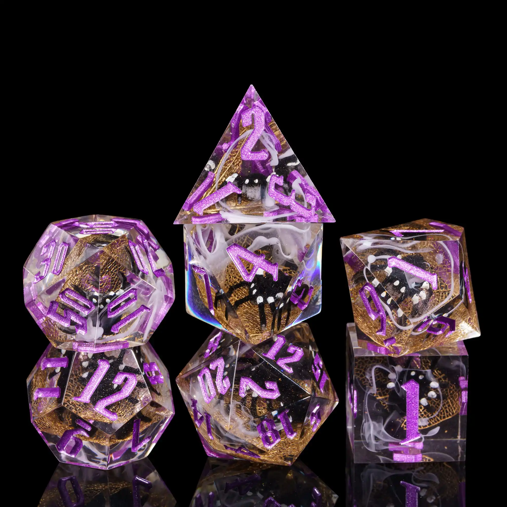 Кости с острыми краями для пауков DND, 7 шт., D4, D6, D8, D10, D12, D20, набор многогранных костей для D & D Pathfinder, настольные игры, подарок на Хэллоуин
Кости с острыми краями для пауков DND, 7 шт., D4, D6, D8, D10, D12, D20, набор многогранных костей для D & D Pathfinder, настольные игры, подарок на Хэллоуин