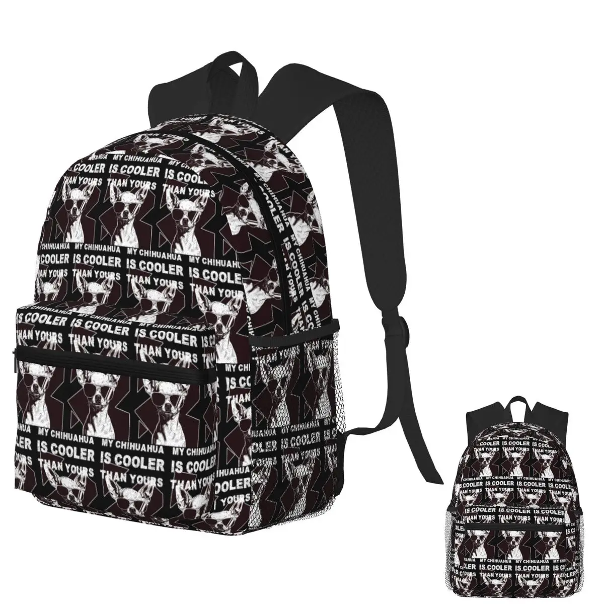 MY CHIHUAHUA IS COOLER THAN YOURS Funny Dog Lover Gift Student Backpack School Bag Hiking Travel Daypack Bookbag Shoulder Bags
MY CHIHUAHUA IS COOLER THAN YOURS Funny Dog Lover Gift Student Backpack School Bag Hiking Travel Daypack Bookbag Shoulder Bags