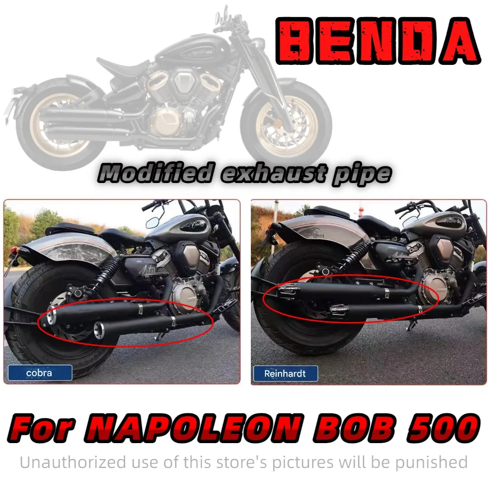 Модифицированная выхлопная система Cobra для Benda Napoleon Bob 500 и Chinchilla 500, отличающаяся глубоким и мощным звучанием.
Модифицированная выхлопная система Cobra для Benda Napoleon Bob 500 и Chinchilla 500, отличающаяся глубоким и мощным звучанием.