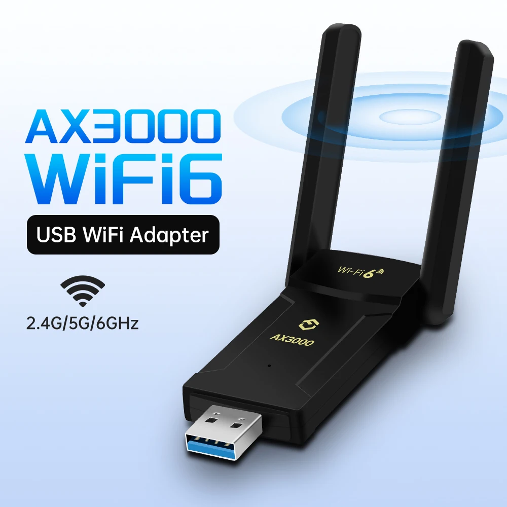 Fenvi WiFi 6E AX3000M USB WiFi-адаптер USB3.0 трехдиапазонный 2,4G/5G/6Ghz WiFi 6, беспроводная сетевая карта для Win10/11
Fenvi WiFi 6E AX3000M USB WiFi-адаптер USB3.0 трехдиапазонный 2,4G/5G/6Ghz WiFi 6, беспроводная сетевая карта для Win10/11