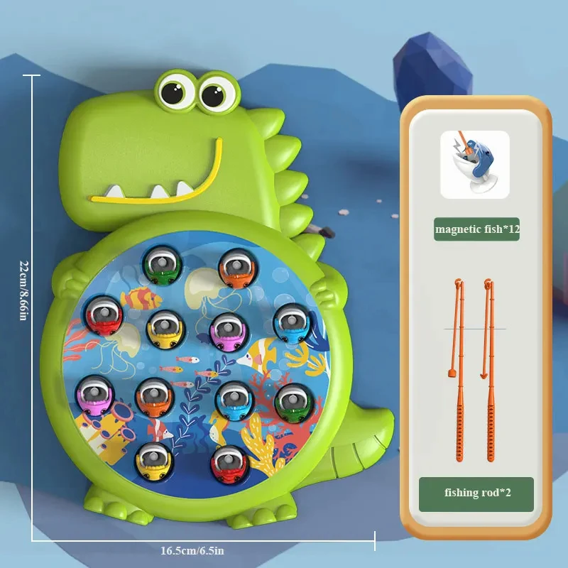 Dinosaur Magnetic Fishing Toy Sensory Non Rotating Educational Baby Toy Gift for Kids Toddlers
Dinosaur Magnetic Fishing Toy Sensory Non Rotating Educational Baby Toy Gift for Kids Toddlers