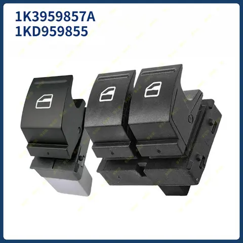 1K3959857A 1KD959855 7L6959855B For VW Caddy 2K Jetta EOS Golf 5 6 Passat B6 Polo 6R Touran SEAT Window Switch1F0959855