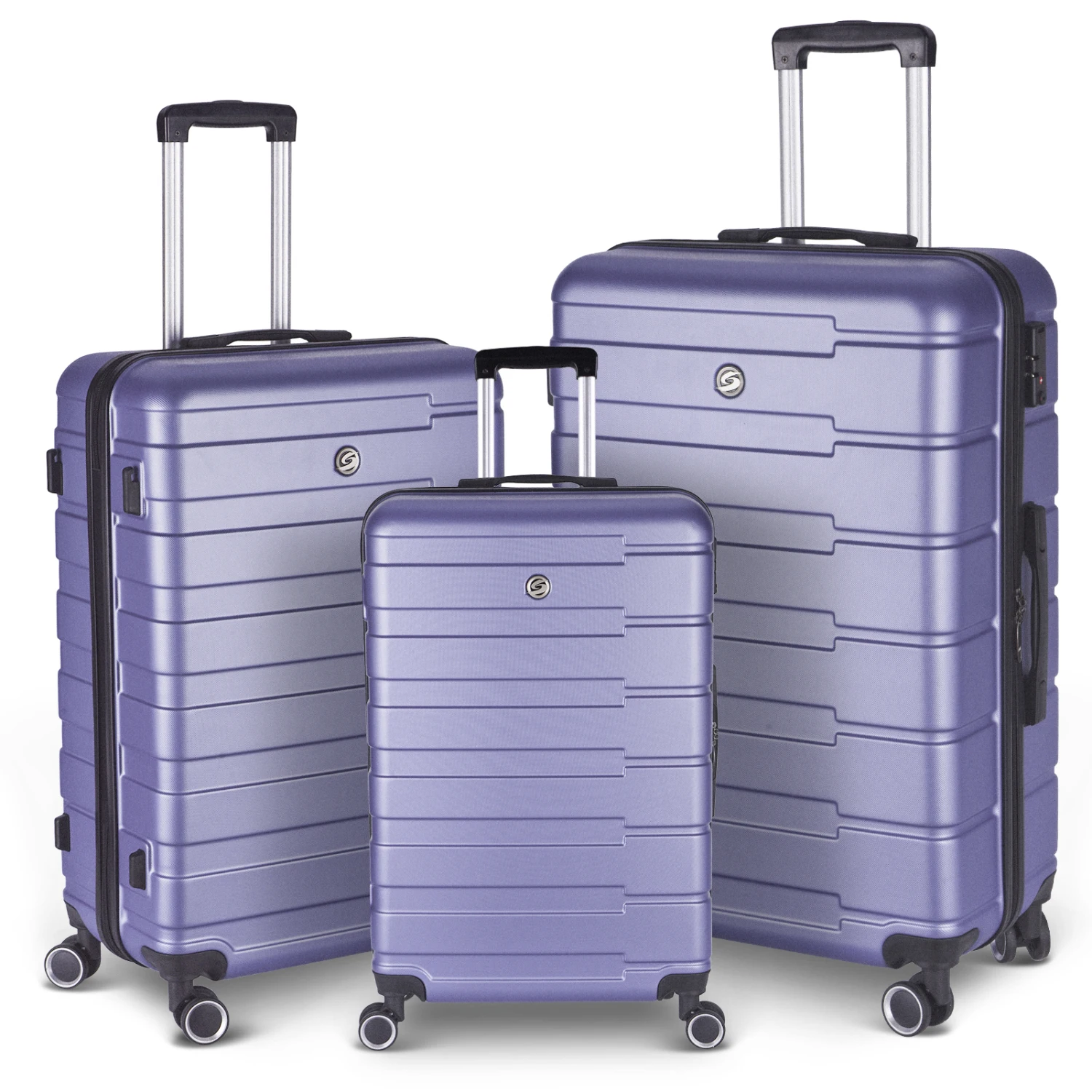 Luggage Suitcase 3 Piece Sets Hardside Carry-on luggage with Spinner Wheels 20"/24"/28"
Luggage Suitcase 3 Piece Sets Hardside Carry-on luggage with Spinner Wheels 20"/24"/28"
