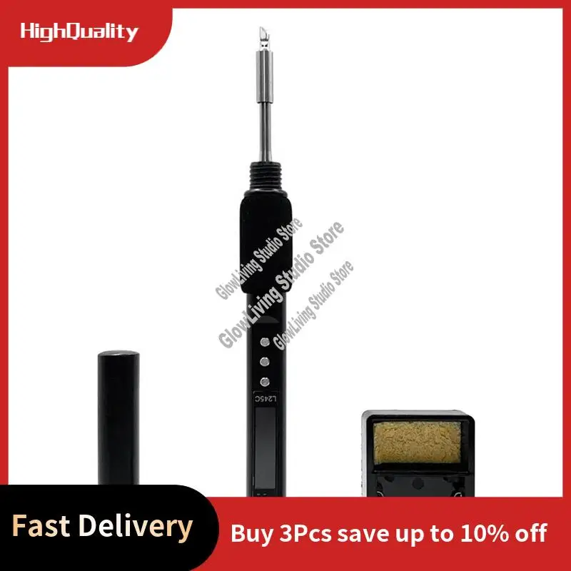 Портативный электрический паяльник мощностью 100 Вт 50-500 ° C Инструмент для ремонта «сделай сам» с регулируемой температурой и цветным экраном-A50M
Портативный электрический паяльник мощностью 100 Вт 50-500 ° C Инструмент для ремонта «сделай сам» с регулируемой температурой и цветным экраном-A50M