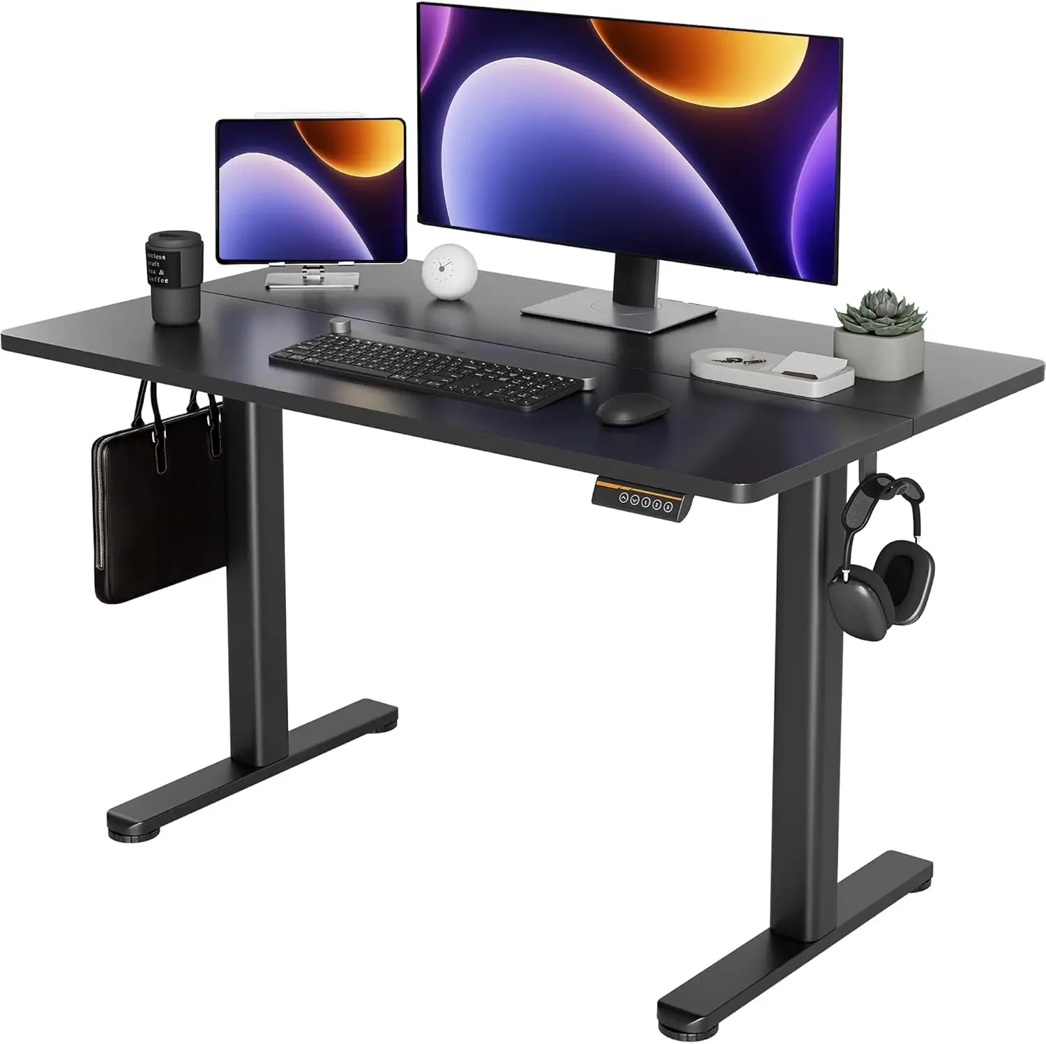 Standing Desk Adjustable Height, 48 x 24 Inches Stand up Desk with Cable Management, Home Office Desks with Splice Board
Standing Desk Adjustable Height, 48 x 24 Inches Stand up Desk with Cable Management, Home Office Desks with Splice Board