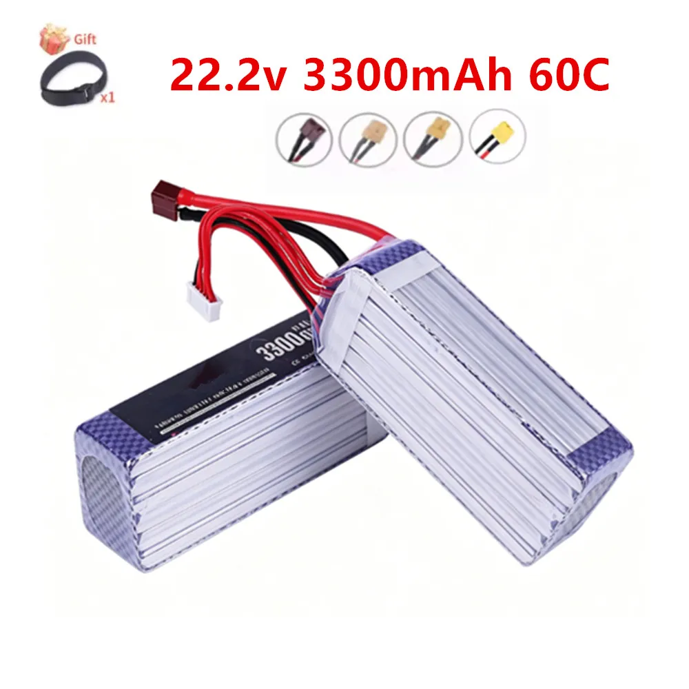 6S 3300mah Lipo Battery 60C Remote Controlled Drone parts With Deans T XT60 Plug 22.2V Battery For RC Car Airplane Helicopter
6S 3300mah Lipo Battery 60C Remote Controlled Drone parts With Deans T XT60 Plug 22.2V Battery For RC Car Airplane Helicopter