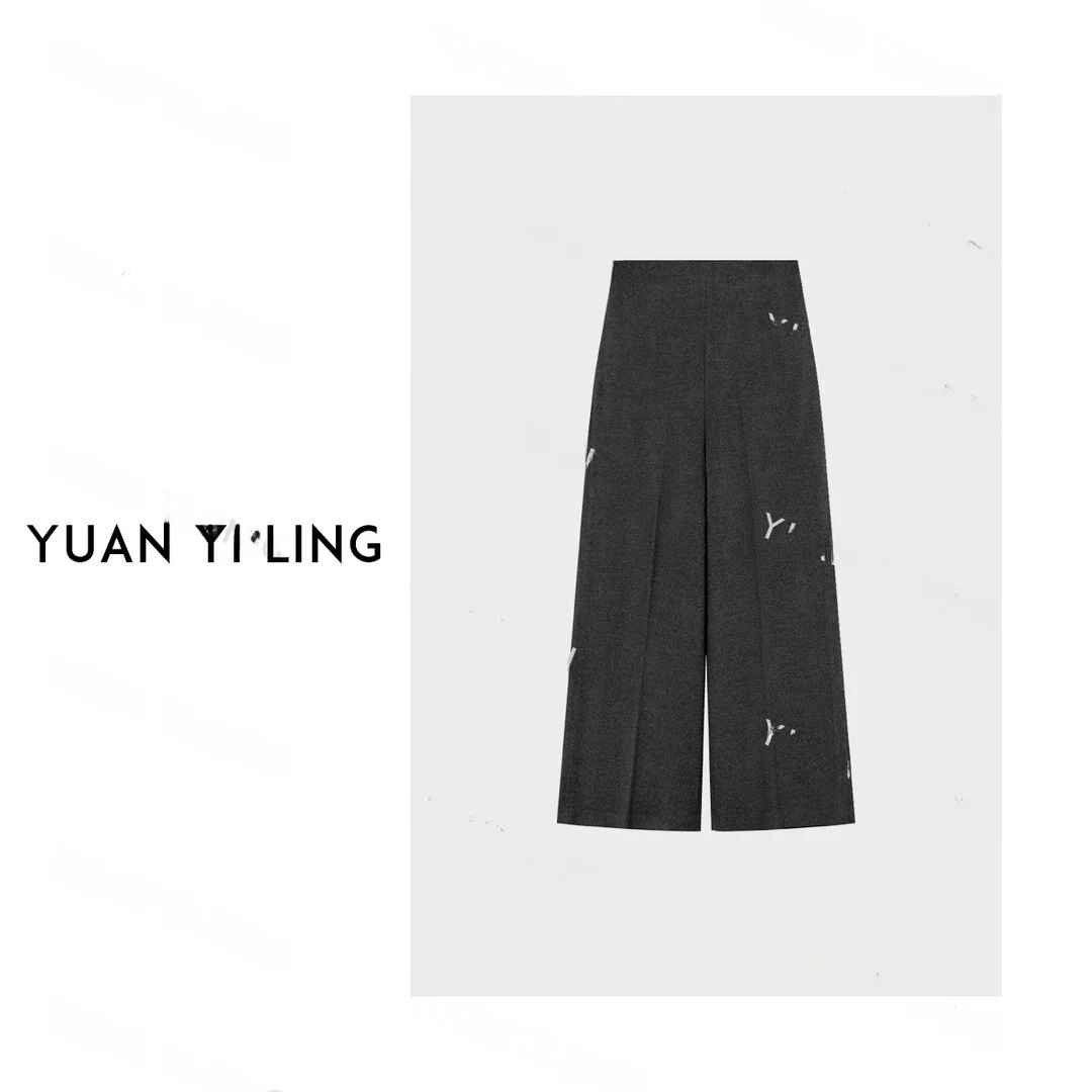 Современные универсальные брюки-палаццо Yuan Ling Ey Tone из австралийской шерсти с высокой талией, прямого кроя, длинные
Современные универсальные брюки-палаццо Yuan Ling Ey Tone из австралийской шерсти с высокой талией, прямого кроя, длинные