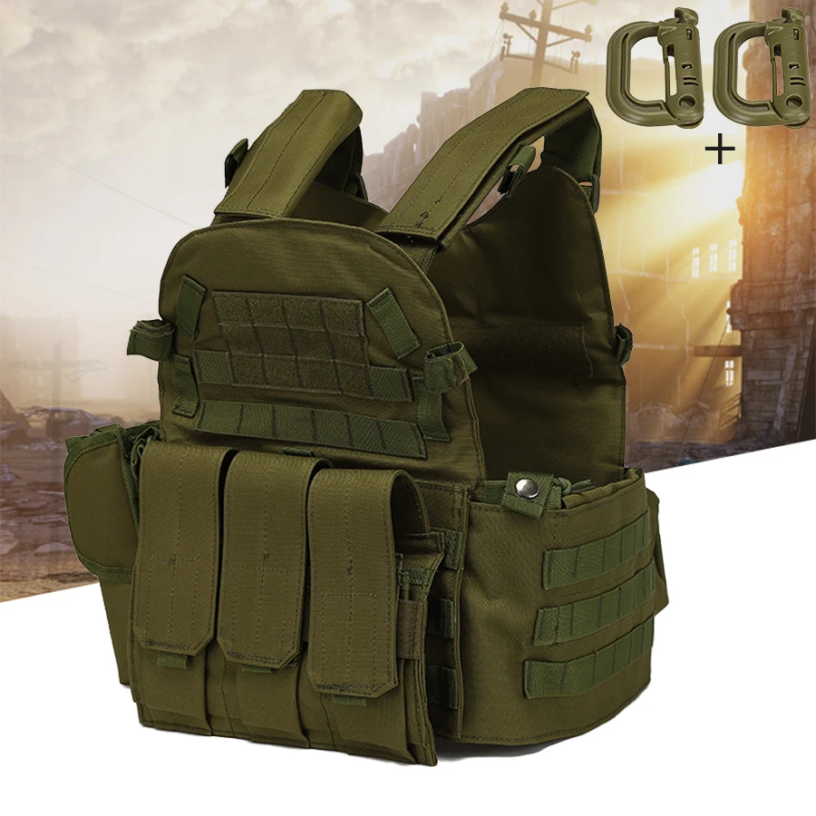 MOLLE system outdoor vest 800D high-density Oxford cloth adjustable shoulder strap large capacity combination vest
MOLLE system outdoor vest 800D high-density Oxford cloth adjustable shoulder strap large capacity combination vest