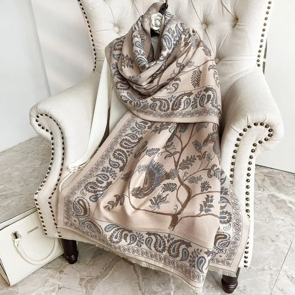 Elegant Bird Printed Scarf Flower Imitation Cashmere Cashmere Tassel Scarves Korean Style Scarves Warm Large Shawl Male
Elegant Bird Printed Scarf Flower Imitation Cashmere Cashmere Tassel Scarves Korean Style Scarves Warm Large Shawl Male