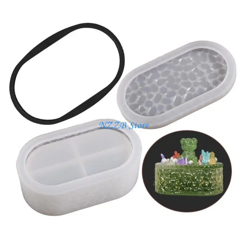 T21F Rectangular Oval Container Resin Molds Storage Box Mold Silicone Mold for DIY Epoxy Resin Trinkets Holder
T21F Rectangular Oval Container Resin Molds Storage Box Mold Silicone Mold for DIY Epoxy Resin Trinkets Holder