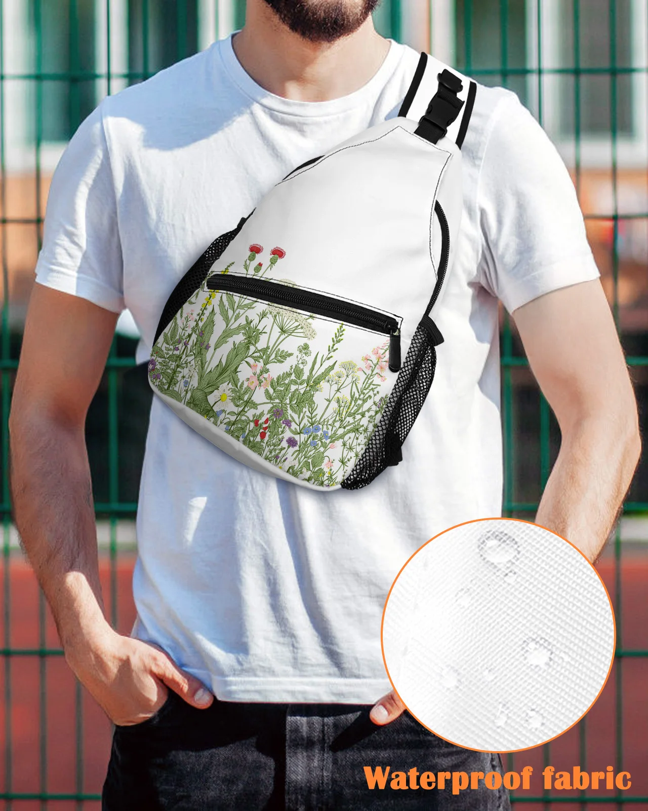 Vintage Herb Plant Flower Chest Bags for Women Men Waterproof Shoulder Bag Outdoor Travel Sport Crossbody Bag
Vintage Herb Plant Flower Chest Bags for Women Men Waterproof Shoulder Bag Outdoor Travel Sport Crossbody Bag