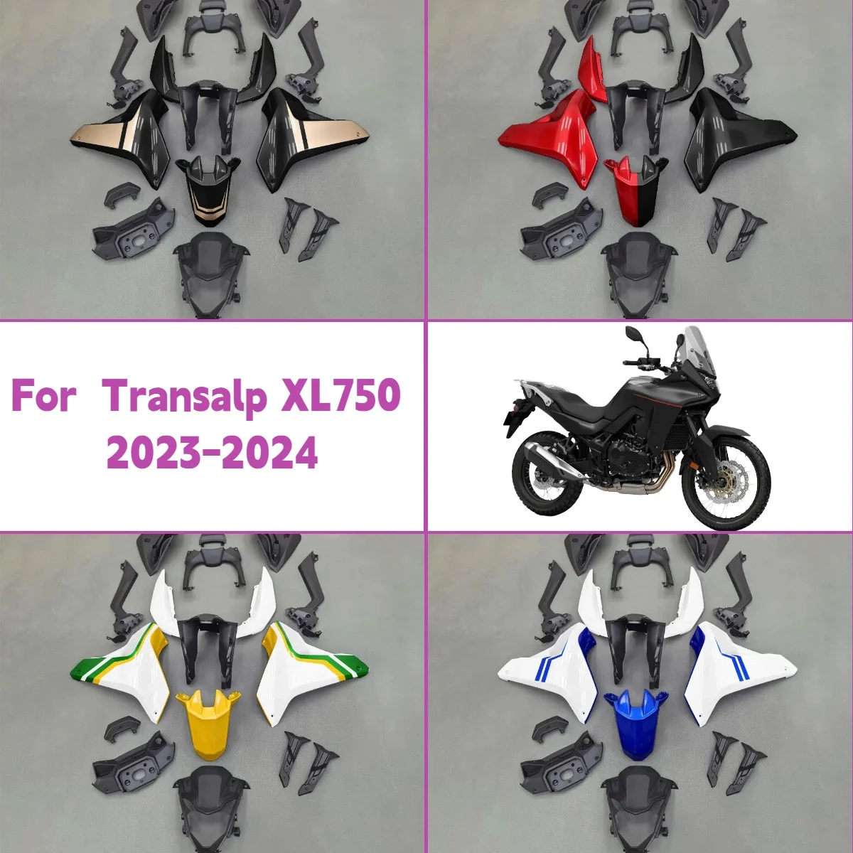 2023 2024 Transalp XL750 Custom Replacement Bodywork Full Fairings for 23 24 Honda Transalp XL 750 Injection Fairing Kit
2023 2024 Transalp XL750 Custom Replacement Bodywork Full Fairings for 23 24 Honda Transalp XL 750 Injection Fairing Kit