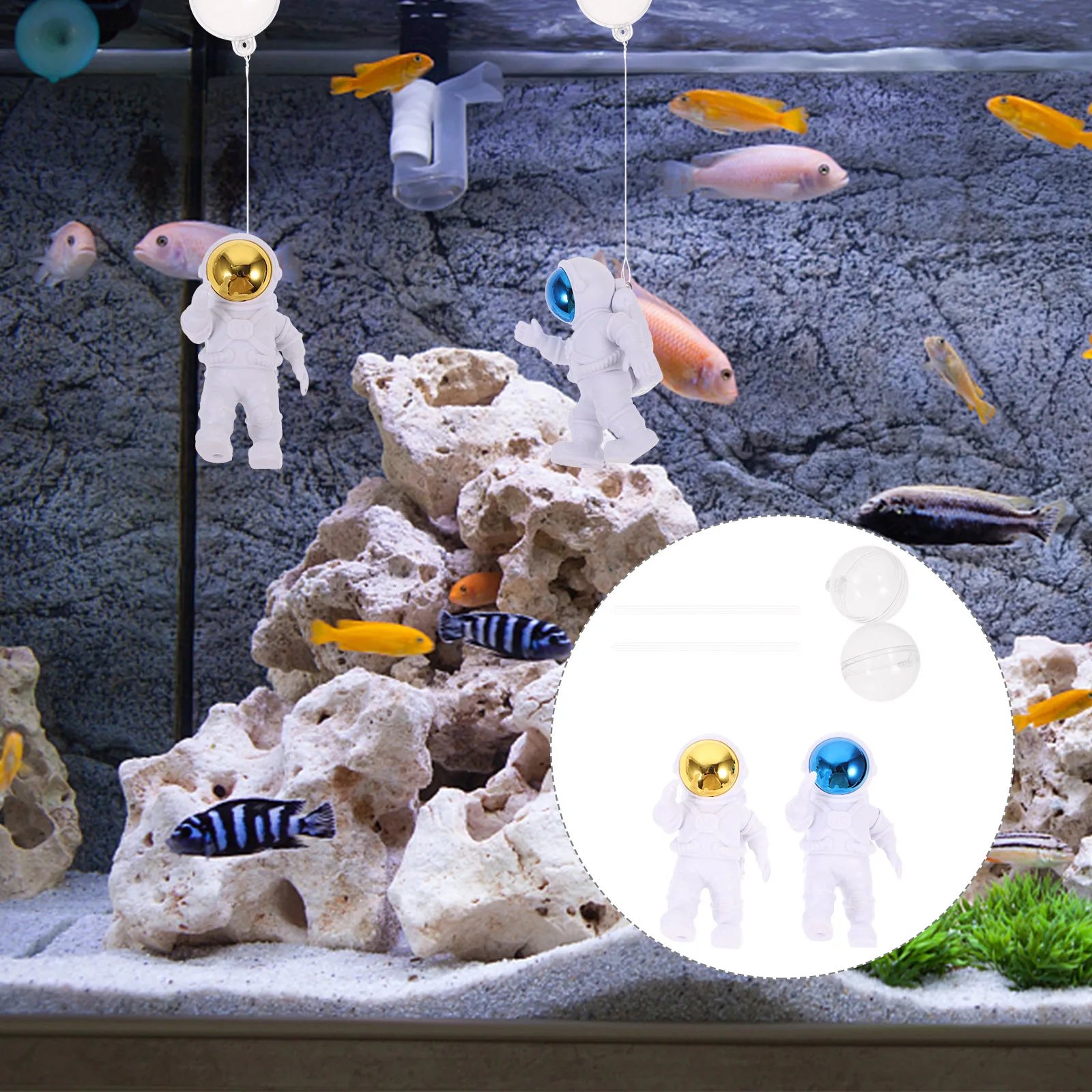 2Pcs Floating Astronaut Adorn Fish Tank Spacemen Decoration Realistic Fine Craftsmanship Aquarium Supplies Resin Spaceman Decor
2Pcs Floating Astronaut Adorn Fish Tank Spacemen Decoration Realistic Fine Craftsmanship Aquarium Supplies Resin Spaceman Decor