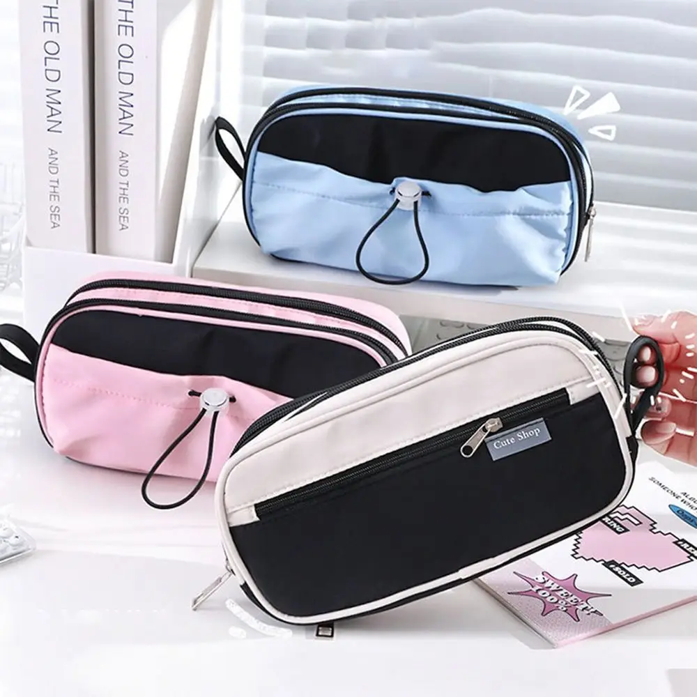 Ins Style Aesthetic Pen Bag Large Capacity Waterproof Drawstring Pencil Case Unique Strap Design Classification Stationery Bag
Ins Style Aesthetic Pen Bag Large Capacity Waterproof Drawstring Pencil Case Unique Strap Design Classification Stationery Bag