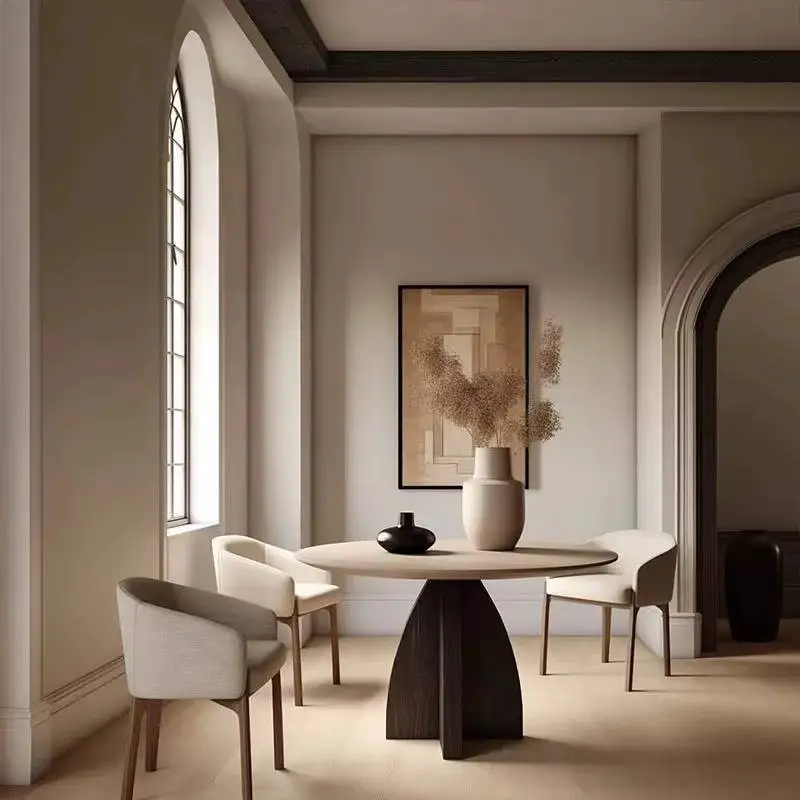 Designer Modern Dining Table Black Minimalist Kitchen Round Dining Table Lounges Solid Wood Muebles Para Hogar Furniture Home
Designer Modern Dining Table Black Minimalist Kitchen Round Dining Table Lounges Solid Wood Muebles Para Hogar Furniture Home