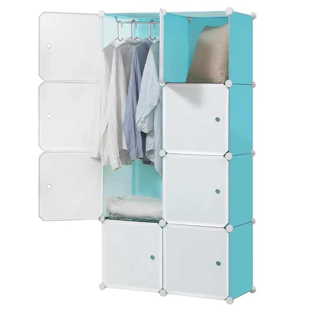 Portable Wardrobe Closet For Hanging Clothes, Bedroom Armoire With Doors, Modular Cabinet For Space Saving, I Storage Organizer
Portable Wardrobe Closet For Hanging Clothes, Bedroom Armoire With Doors, Modular Cabinet For Space Saving, I Storage Organizer