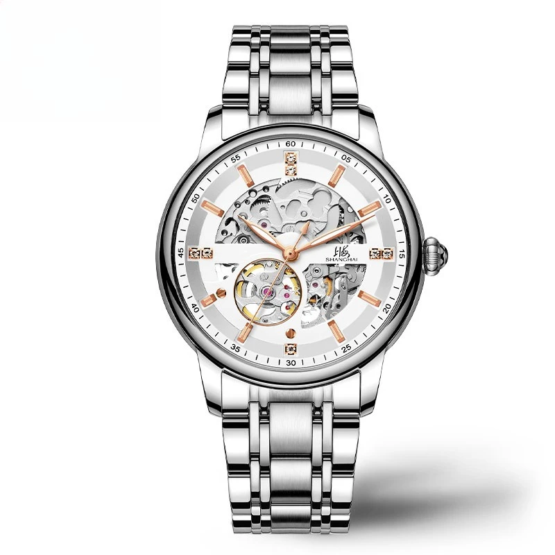 Shanghai Watch Men's National Series Diamond-encrusted Hollow Self-winding Fashion Sports Mechanical Watch 8855
Shanghai Watch Men's National Series Diamond-encrusted Hollow Self-winding Fashion Sports Mechanical Watch 8855
